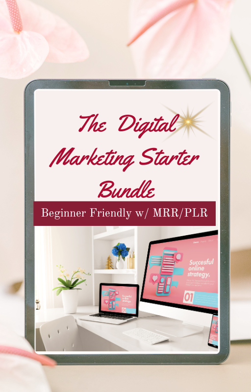 The Digital Marketing Starter Bundle w (MRR/PLR) – Lori's Custom Creations  LLC