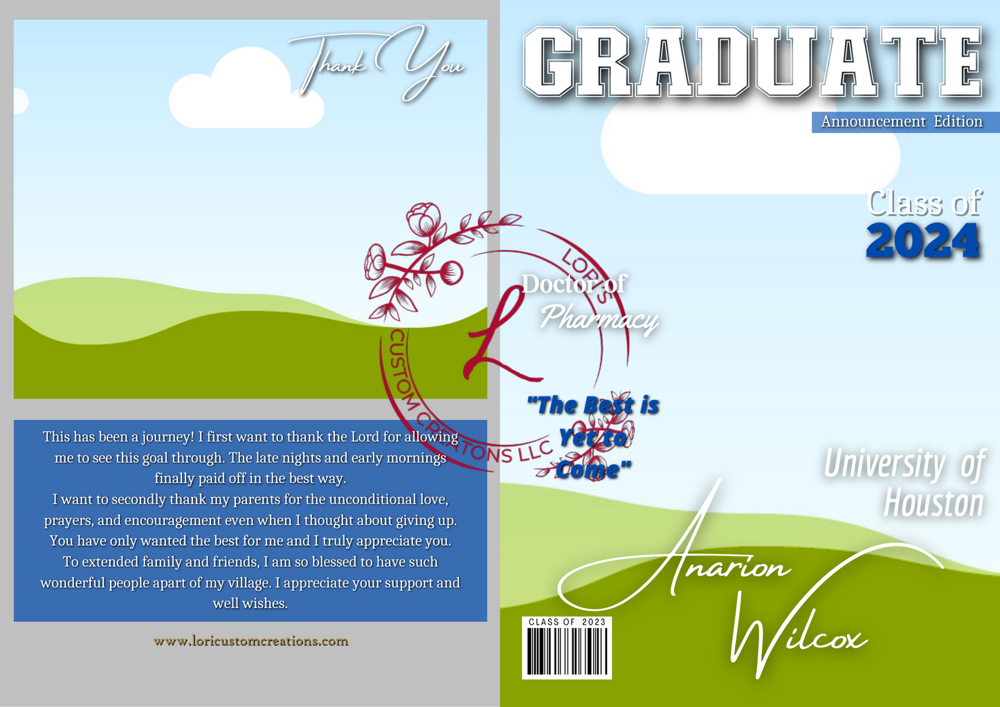 Graduation Scene Mockup Bundle ( Editable Canva Template)