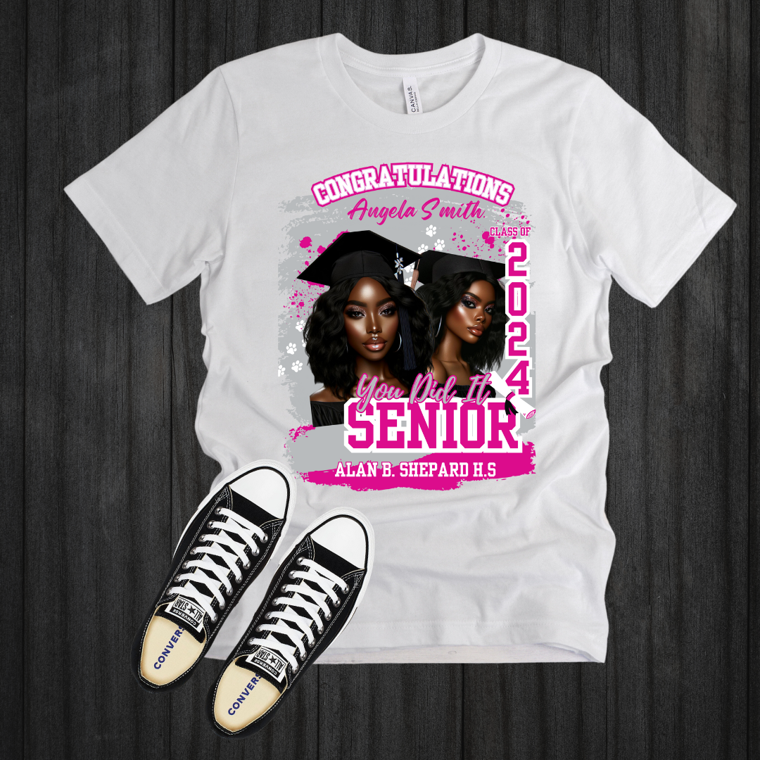 Graduation T-Shirt Grunge Editable in Canva Template